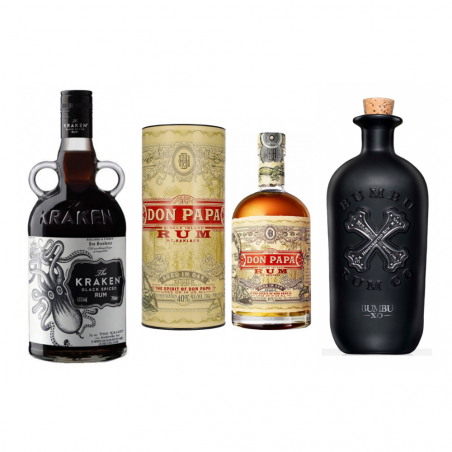 Pack rhum : Kraken - Don Papa - Bumbu X.O.6122