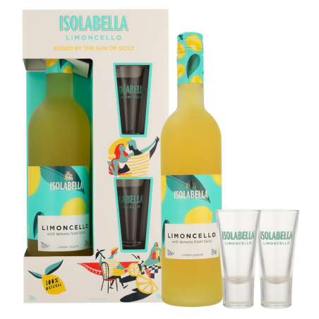 Coffret Limoncello Isolabella + 2 Verres6235