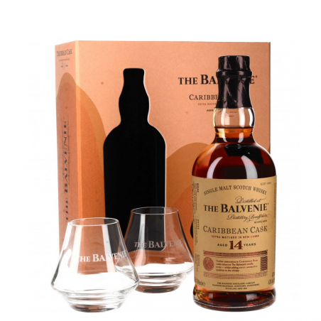 The Balvenie 14 ans Caribbean cask - coffret 2 verres6325