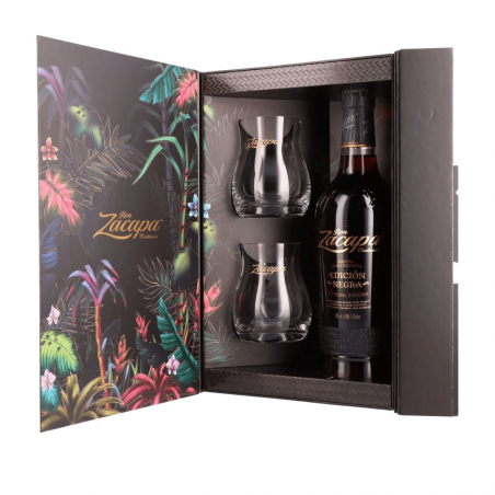 Zacapa Edicion Negra coffret avec deux verres6463